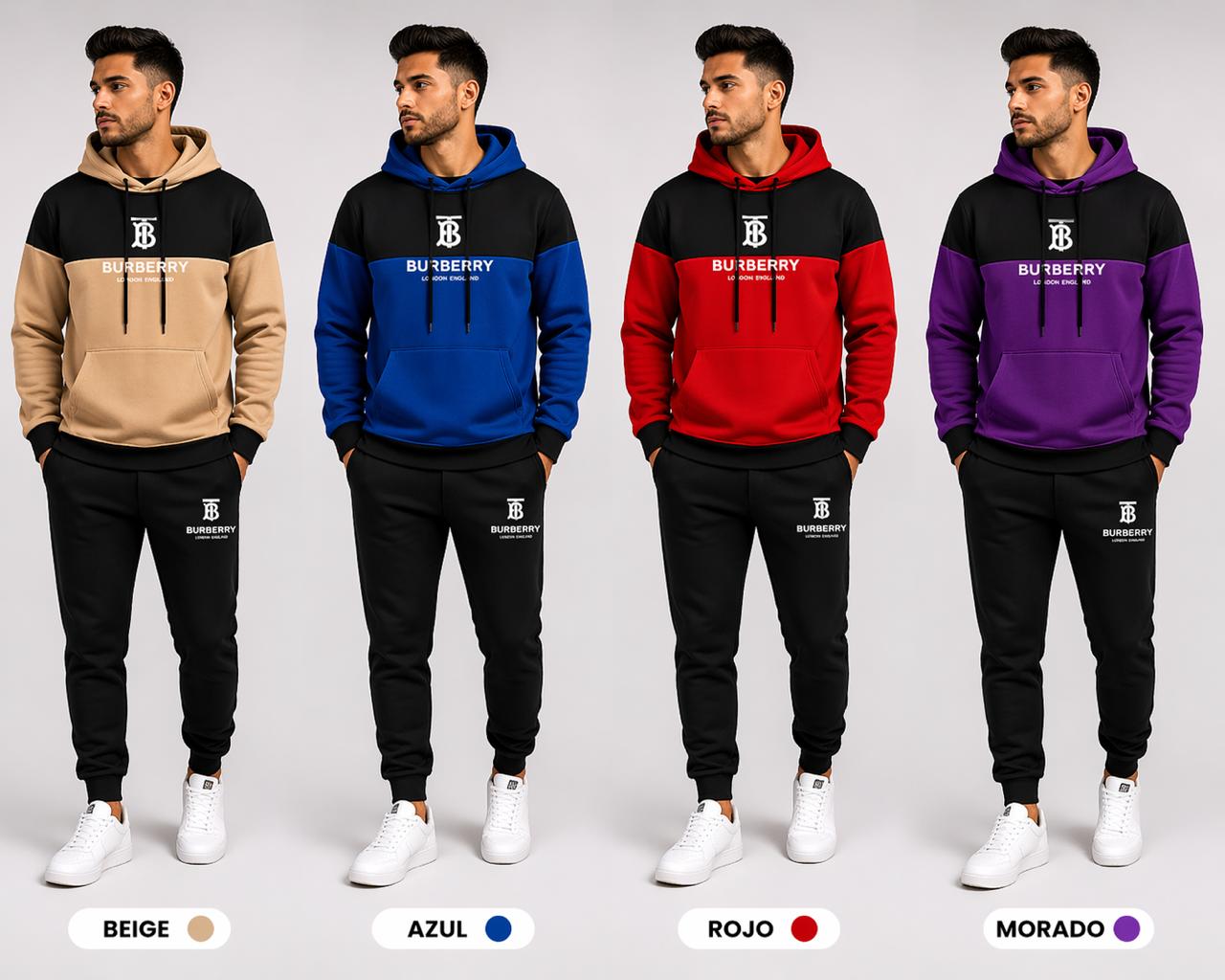 Conjunto deportivo ESTAMPADO BURBERRY LOGO 🌟