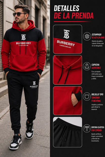 Conjunto deportivo ESTAMPADO BURBERRY LOGO 🌟